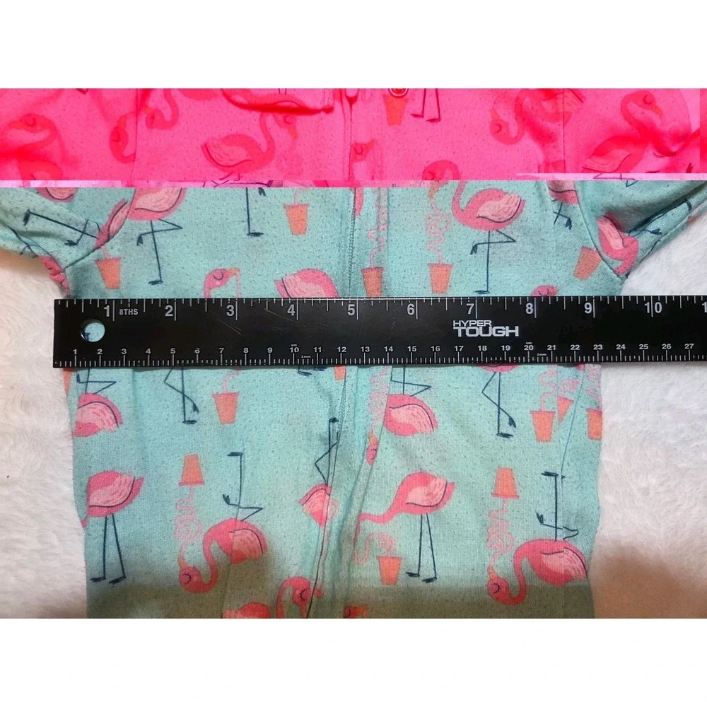 M345 Simple Joys by Carter's Baby Girls 12M 2 Pc Sleeper Lot Strawberry Flamingo